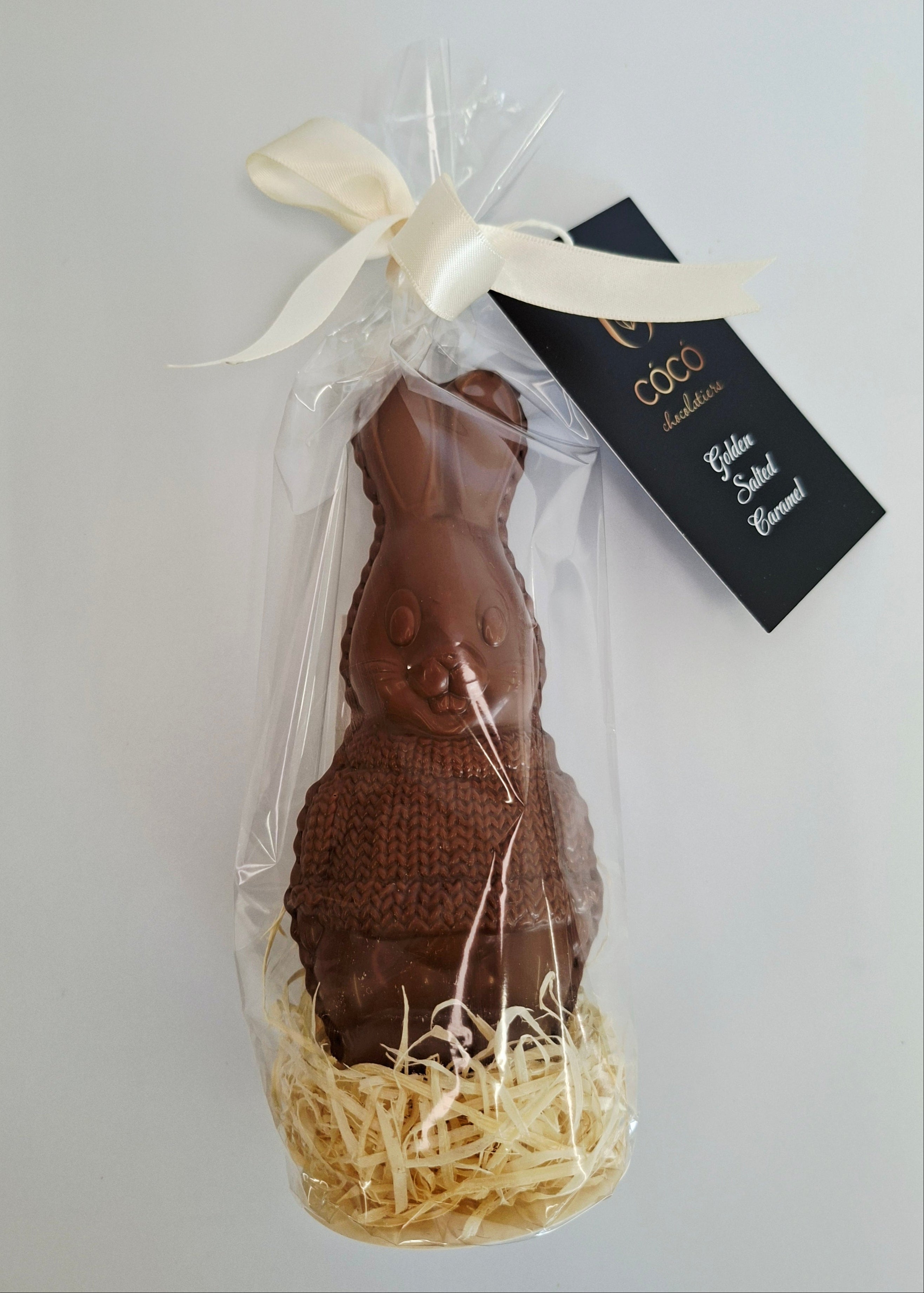 Golden Salted Caramel Milk Chocolate Bunny